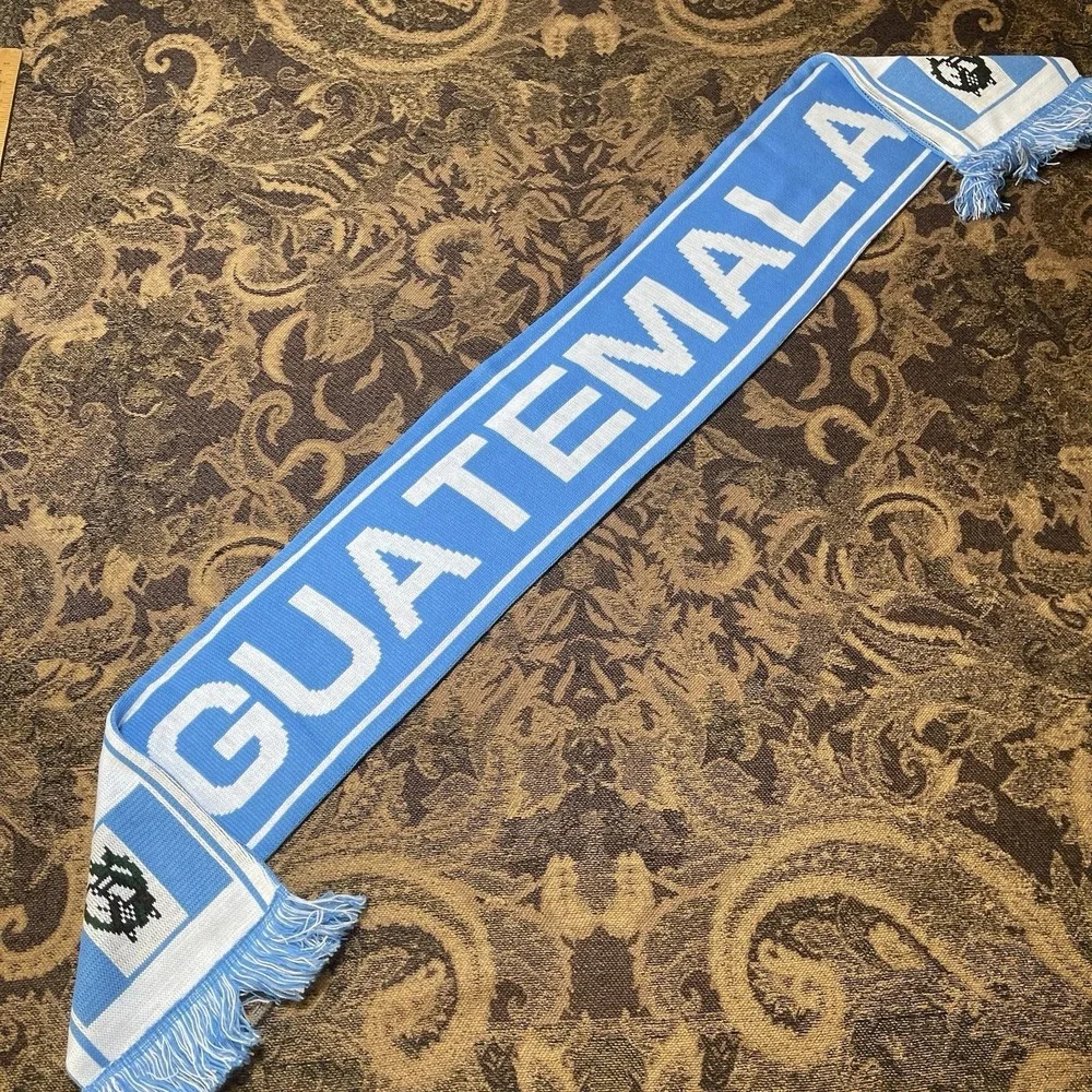 Guatemala Soccer Football Scarf Licensed New Blue White Double Sided New